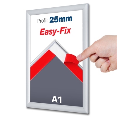 EasyFix Selvklebende klikkrammer med 25mm profil - A1