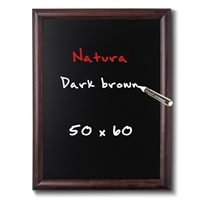 Natura Dark Brown kritt tavle til vegg - 50x60 cm