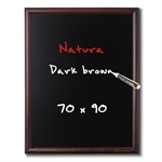 Natura Dark Brown kritt tavle til vegg - 70x90 cm