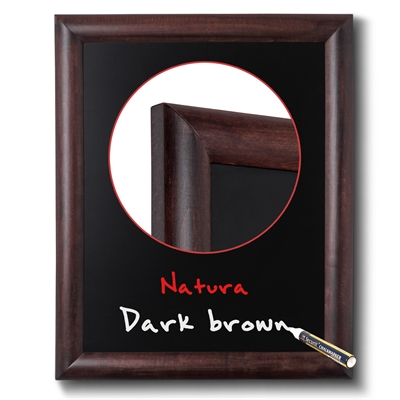 Natura Dark Brown kritt tavle til vegg