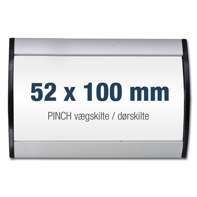 PINCH 52x100 mm - veggskilt / dørskilt