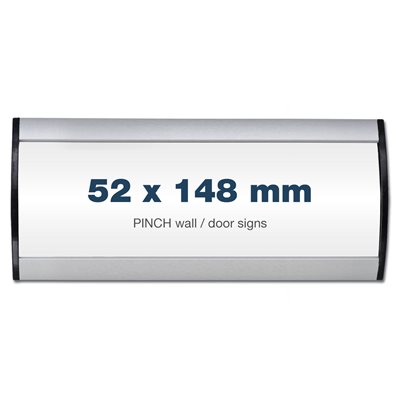 PINCH 52x148 mm - veggskilt / dørskilt