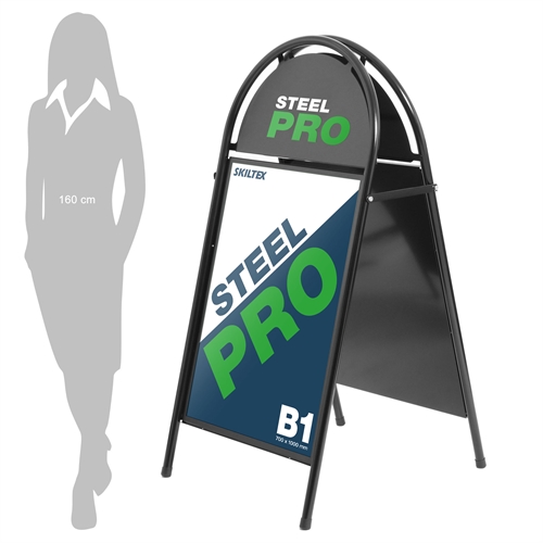 SteelPro Svart Gatebukk - 70x100 cm