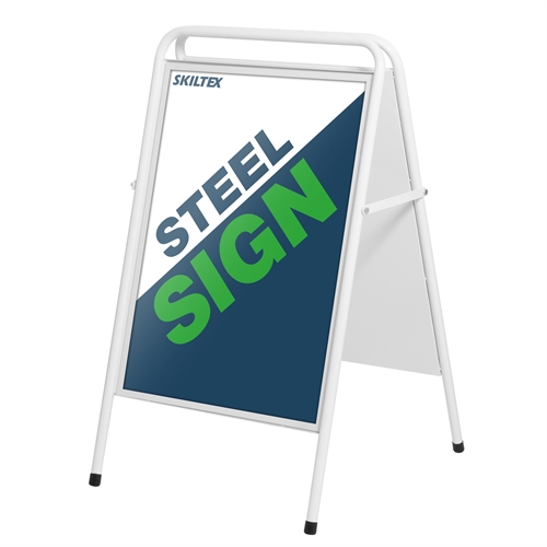 SteelSign Hvit Gatebukk