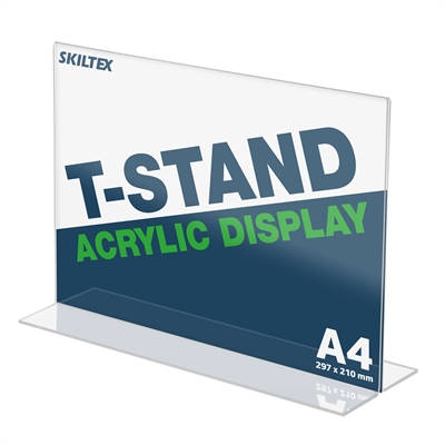 T-Stand Tverrformat Akrylholder - A4