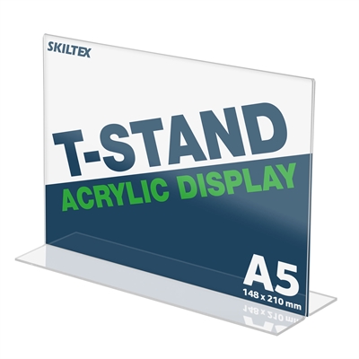 T-Stand Tverrformat Akrylholder - A5