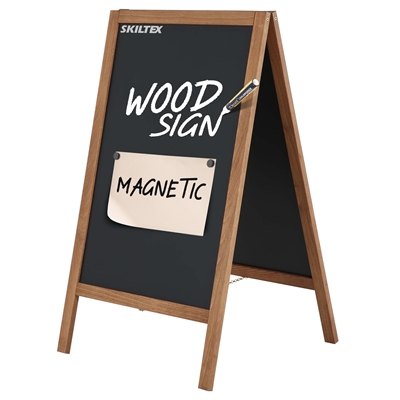 Wood-Sign magnetisk krittavleskilt