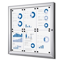 BoardPro whiteboard oppslagsskap - 6xA4