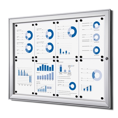 BoardPro whiteboard oppslagsskap - 8xA4