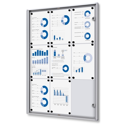 Economy innendørs whiteboard oppslagsskap - 9xA4