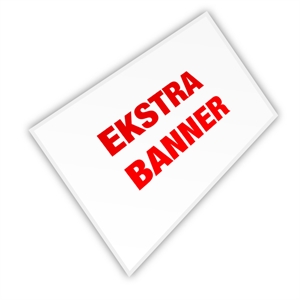 Ekstra banner til Pop-Up Wall Fabric 3x4 - Inkl. Trykk