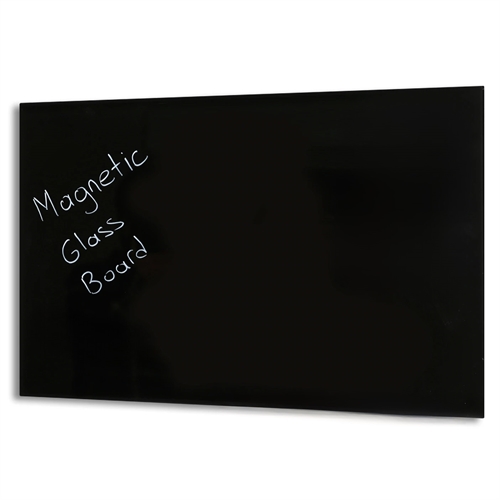 Svart Magnetisk Glasstavle - 90x60 cm