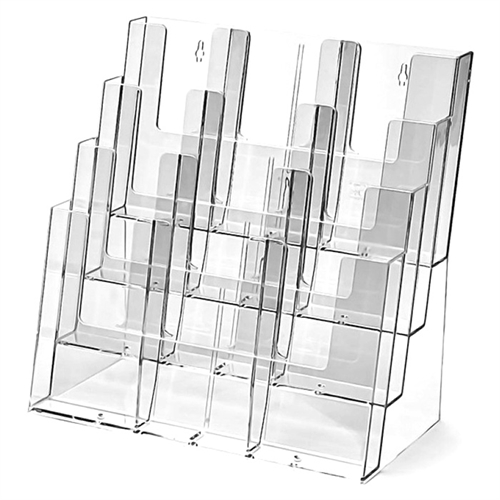 Taymar® Akryl 12-roms brosjyreholder - A6 / M65